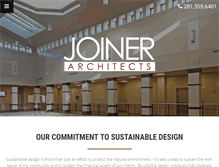 Tablet Screenshot of joinerarchitects.com